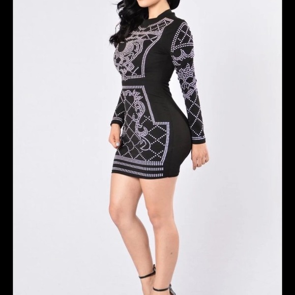 Black Clubwear Sexy Bodycon Dress - Picture 3 of 4